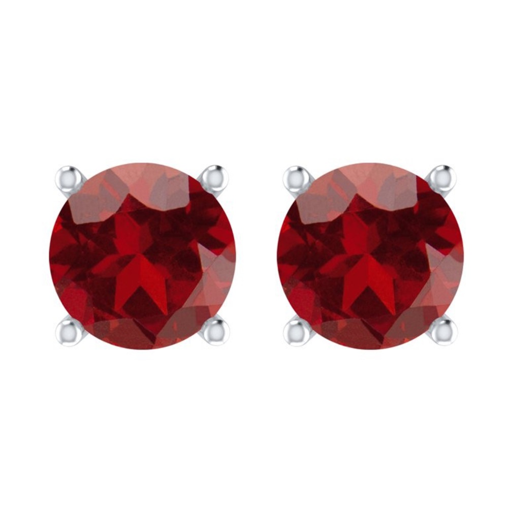 V3 JEWELRY 4.06CT NATURAL GARNET STUD EARRINGS